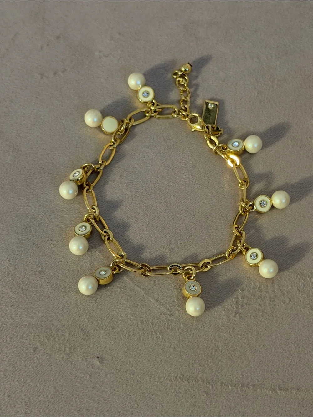 Kate Spade Pearly Delight Charm Bracelet